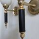 Pair of torch wall lights, 50-60