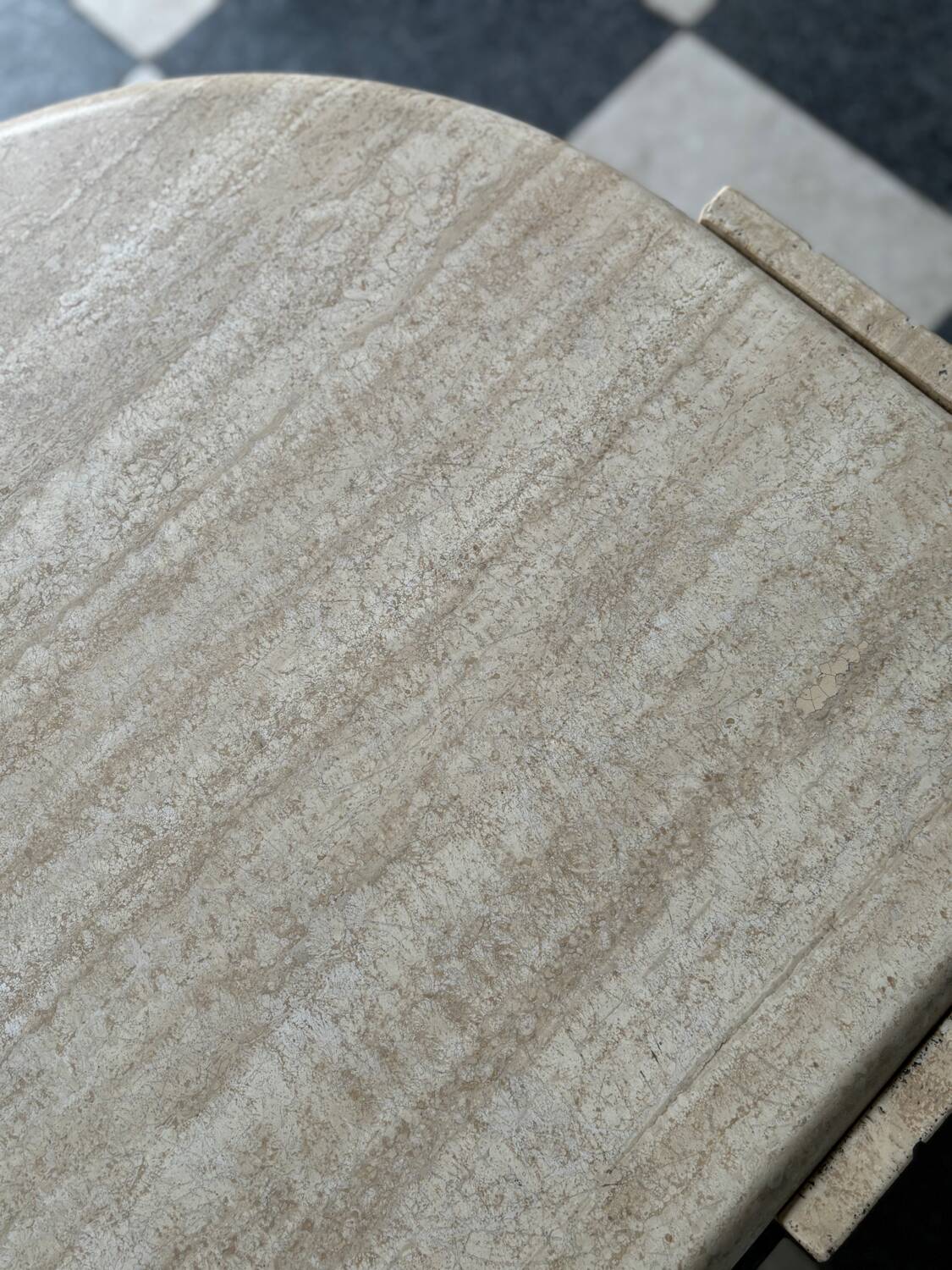 Vintage travertine coffee table