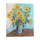 Oil painting - Bouquet of Sunflowers -Coated cardboard