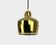 Golden Bell brass pendant light Alvar Aalto Louis Poulsen, Denmark 1950s