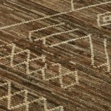 Handmade Tribal Decorative 207 cm x 293 cm Brown Wool Carpet