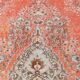 Tapis vintage anatolien tissé à la main en rose saumon, 206x392 cm