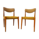 Paire de chaises couleur moutarde années 60/70