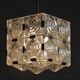 Mid-Century Chandelier in Chrome and Glass from Kamenický Šenov, Czech, 1960s