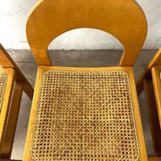 Set of 4 caned chairs Arcadia by Tagliabue di Cascina Armata, 1970-80.
