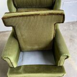 Vintage green single-seater / armchair / club chair