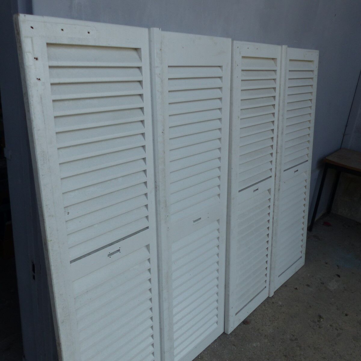 Lot de 4 volets persiennes L 209 x H 163 cm