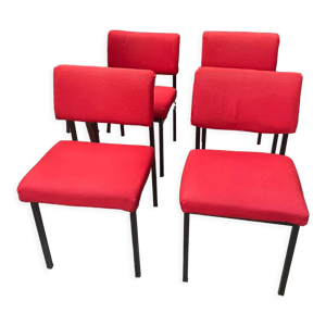 chaises « Spectrum » - tissu rouge