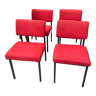Martin Visser chairs, "Spectrum", red fabric