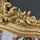 Bevelled mirror with pediment, Louis XV style – 2nd half of the 19th century