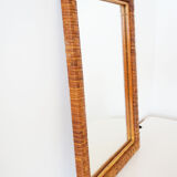 Vintage rattan mirror
