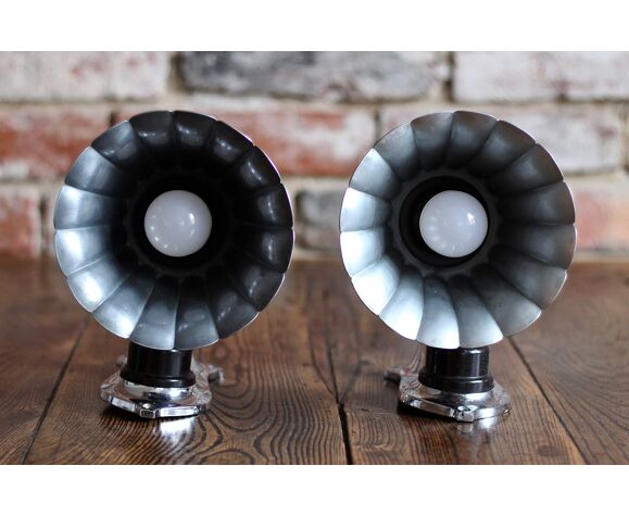 Set of 2 Wall Lamps, 20th Century