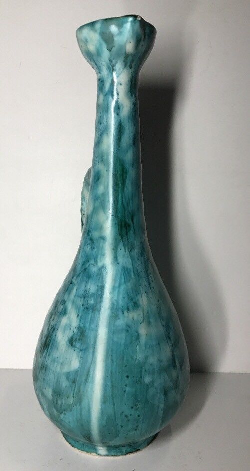 Service to Orange vintage vallauris bonaudi pitcher & 4 glasses