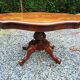 Coffee table with marquetry top