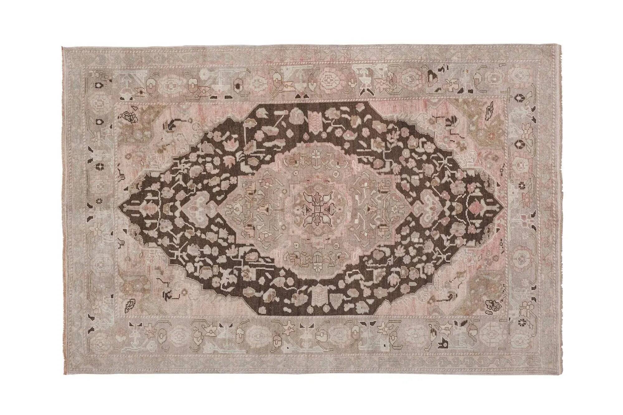 Vintage handmade Turkish rug 170x245 cm