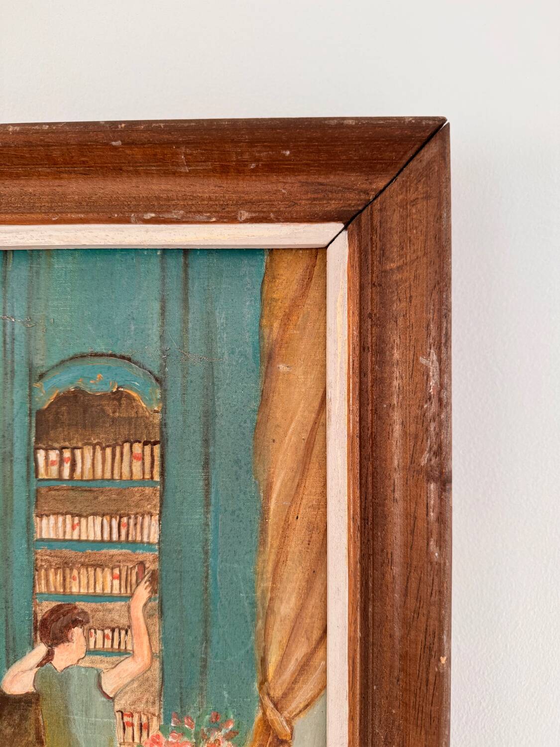 Tableau ancien scène d’intérieur
