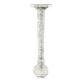 White veined marble column, 20th century