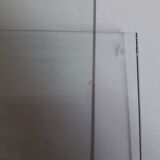 Wall display case in vintage oak veneer