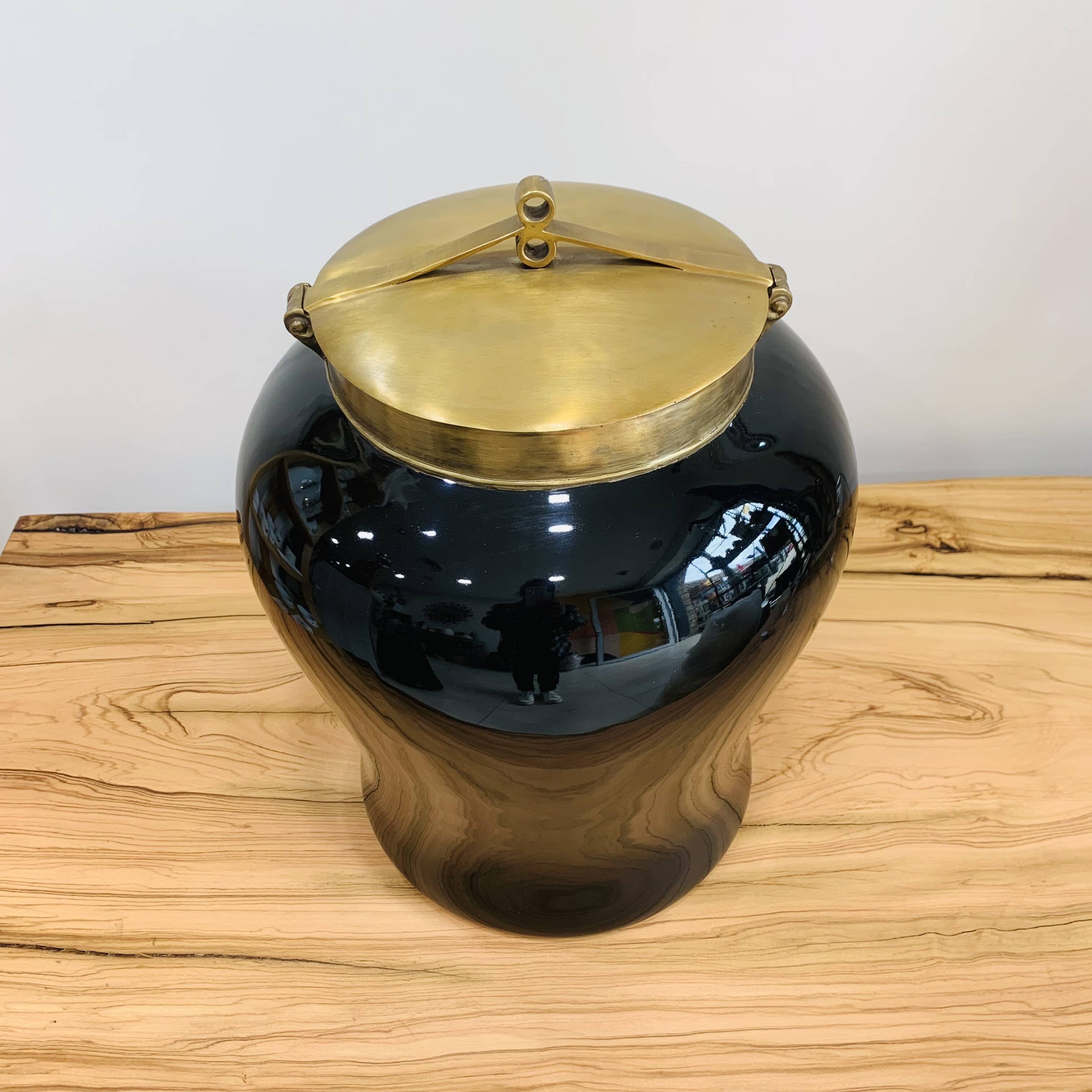 Imperial Black Condiment Jar