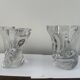 pair of crystal candlesticks signed Schneider 1970