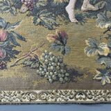 Decorative Aubusson tapestry, pastoral scene with putti.