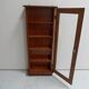 Antique oak display cabinet