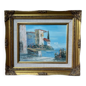 Antique Oil Painting on Canvas - Signed Sarah G 90