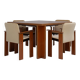 Vintage dining table set with armchairs
