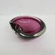 Set of 3 Murano Sommerso pink glass bowls, 1970s
