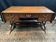 Large English mahogany desk in Regency style.