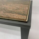 Mid-century Hollywood Regency granite Coffee Table By Fedam Design Belgium