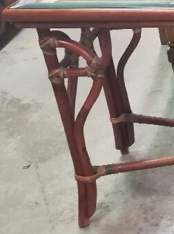 Vintage bamboo console