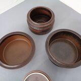 Finnish Ruska Soup Bowls with Lids by Ulla Procope for Arabia, Set of 3, 1960s, Set of 3