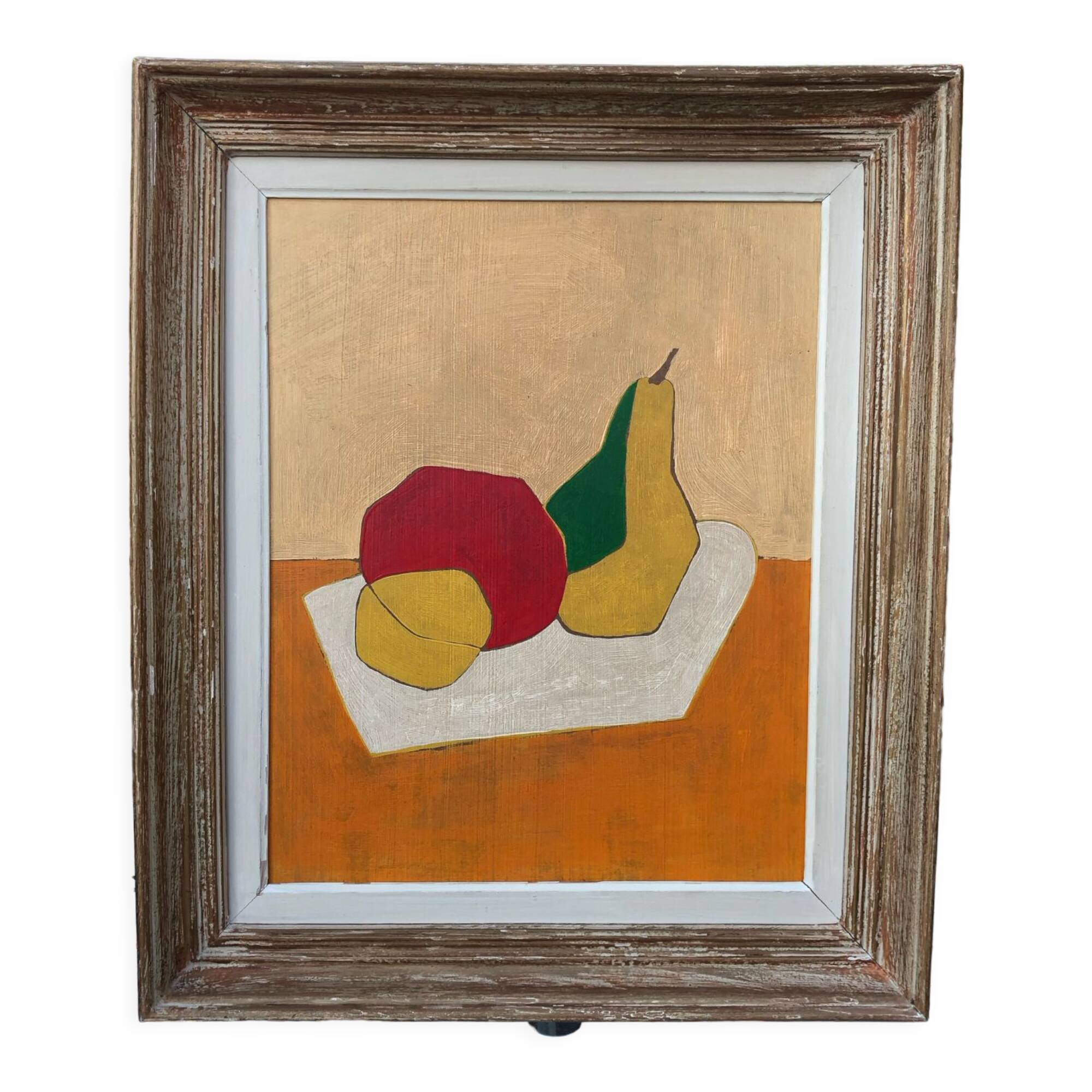 Abstract painting on panel