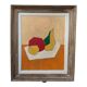 Abstract painting on panel