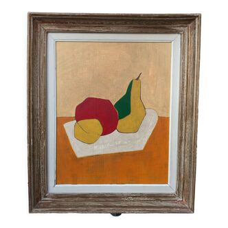 Abstract painting on panel