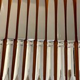 Christofle Atlantide model 12 table knives 24.5 cm very good condition