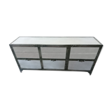 Vintage industrial metal sideboard