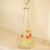 Legras (Fin XIXe siècle) - Carafe à liqueur en verre émaillé