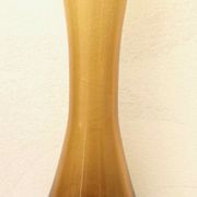 Vase verre soufflé ambre vintage