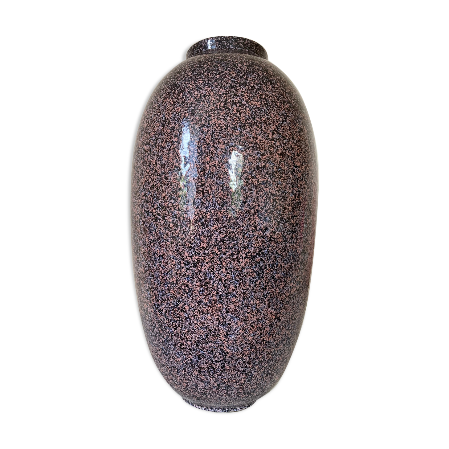 Large ceramic vase 80 style Memphis speckled terrazzo
