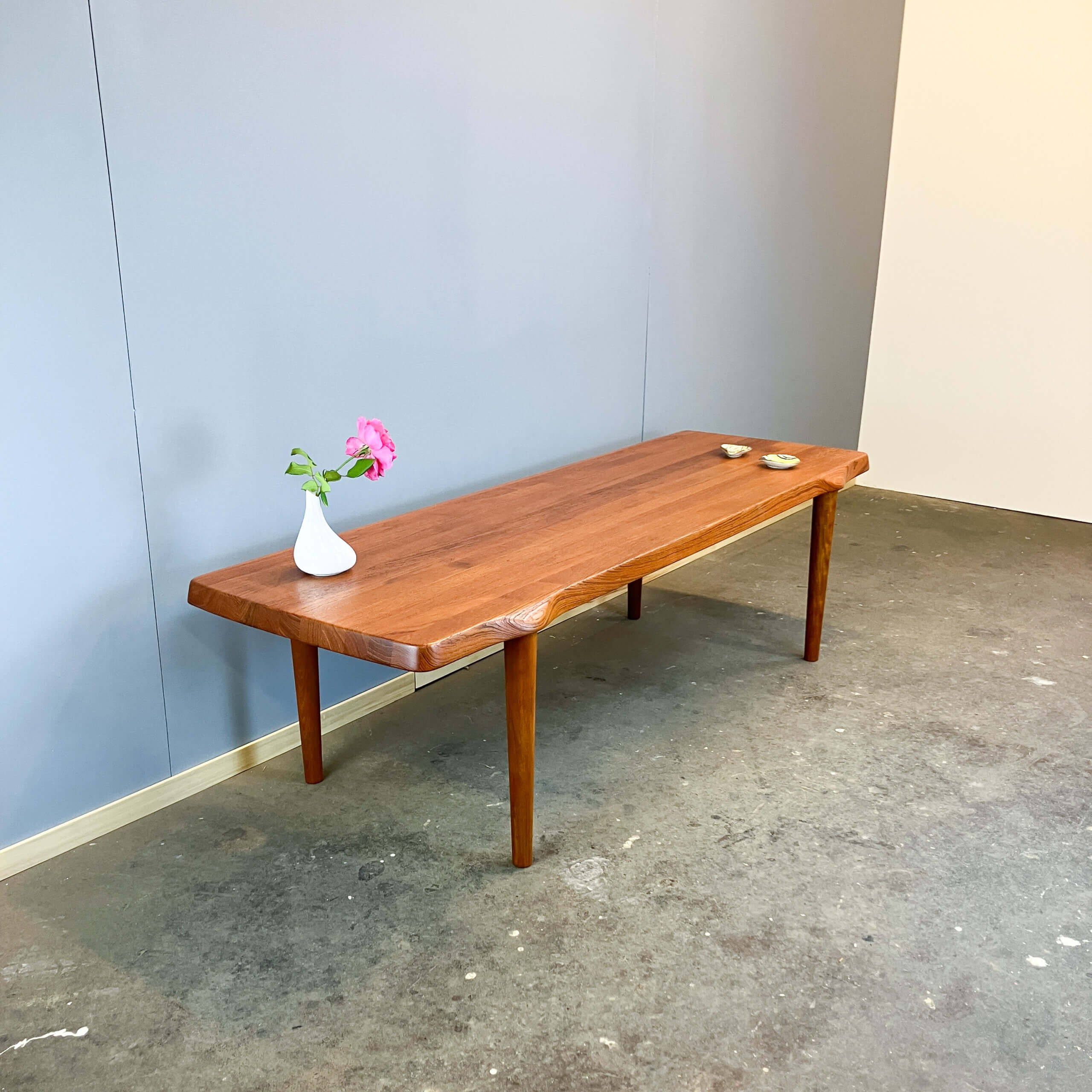 Large coffee table by John Boné for Mikael Laursen, teak, 1960s
