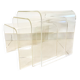 Nesting tables in transparent plexiglass – Design David Lange – 1970s