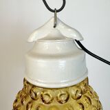Vintage White Porcelain Pendant Light, 1970s