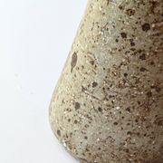 Glazed stoneware vase-candle holder, Alain Blanchard, Poterie du Méjou 1970