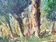 At the edge of wood oil on panel
