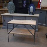 Petite table d’appoint industrielle 1970s