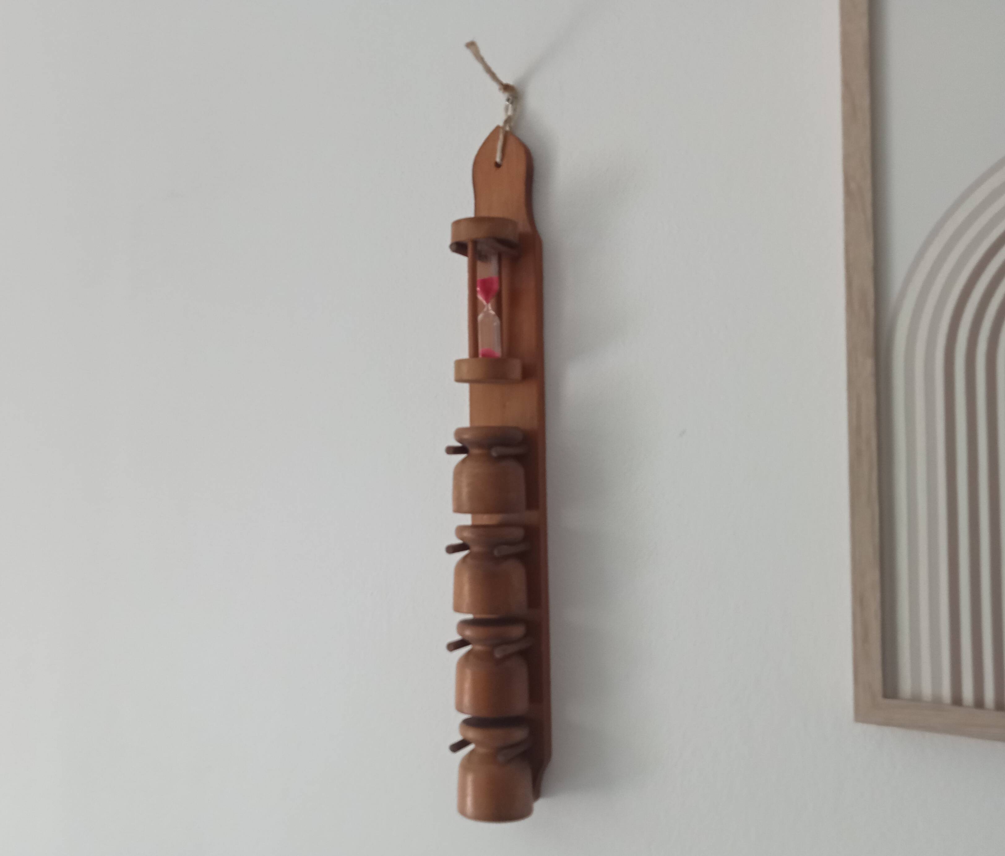 Vintage wooden egg cup from the 70s