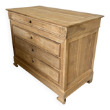 Commode ancienne 4 tiroirs aérogommé