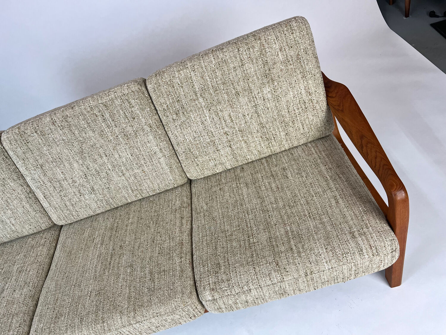 Canapé-lit en teck danois par Juul Kristensen, design vintage